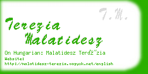 terezia malatidesz business card